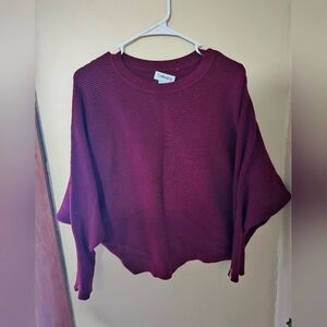 Women's burgundy top